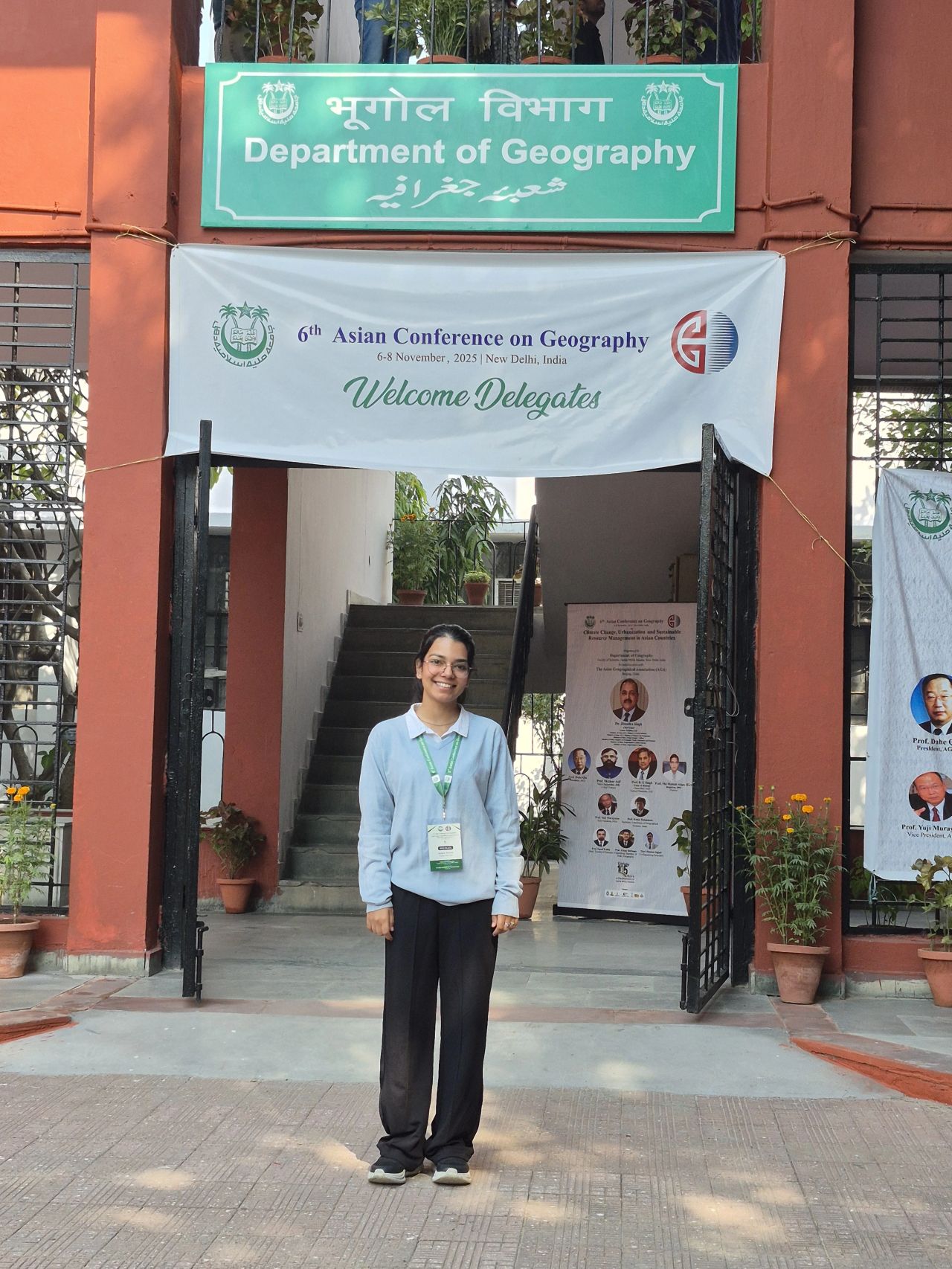 Jannat Khosla at the 6th Asian Conference on Geography, Jamia Millia Islamia, New Delhi