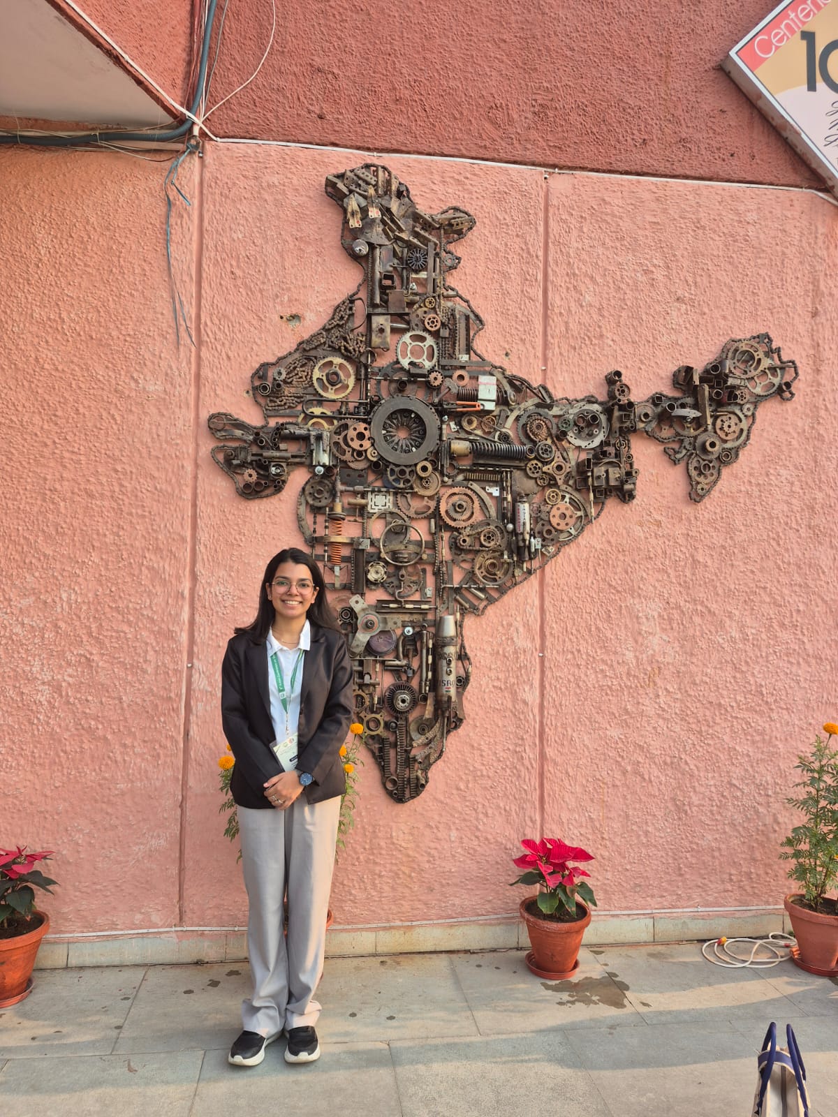 Jannat Khosla presenting research at the 6th Asian Conference on Geography, Jamia Millia Islamia University, New Delhi